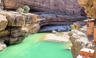 Wadi Shab and Bimmah Sinkhole Muscat Adventure Private Tour