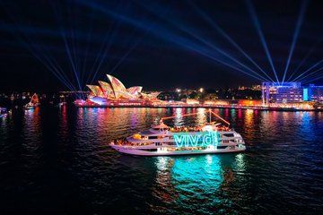 Vivid Sydney 4 or 6 Course Dinner Cruise from Darling Harbour