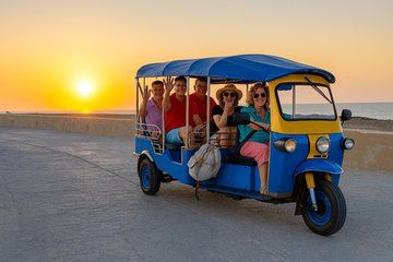 Sunset Gozo Tuk-Tuk Chauffeured Tour Including Comino Cruise