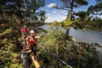 Treetop Trekking Adventure Climb and Zipline Fun