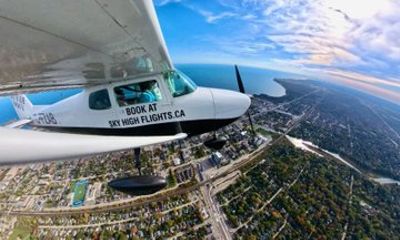 30 minutes Private Plane Tour Lakeshore Panorama From Burlington