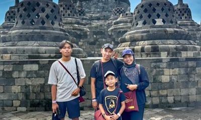 Borobudur Temple Climb Up & Prambanan Temple Full Day Tour