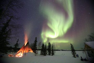 Indigenous Culture Village Aurora Viewing
