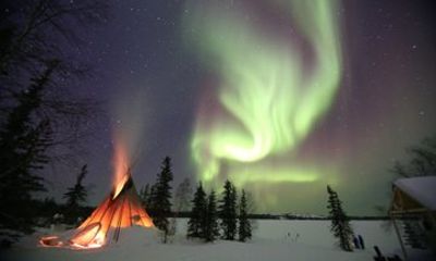 Indigenous Culture Village Aurora Viewing