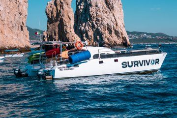 Private Catamaran Ride in Los Cabos Food and Bar Outdoors
