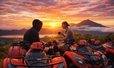 Bali Mount Batur Sunrise ATV Quad Bike with Waterfall Tour