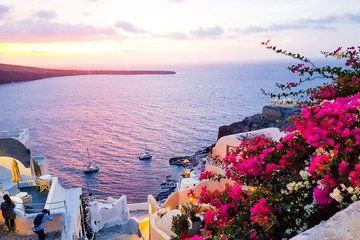 Santorini Oia Black Beach Akrotiri and Sunset