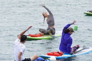 Rise and Shine Guided Paddleboard Yoga Class in Rye