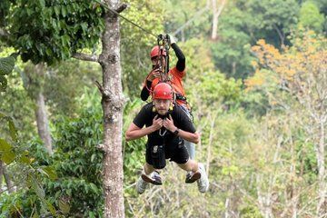 Ziplining and Lunch Shared Activity Tour from Tha Phae Gate