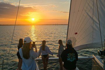 Luxury Sunset Sail on Serendipity Catamaran in Charleston