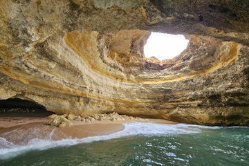Albufeira Benagil Caves and Dolphins Boat Tour with Transfer