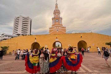 Golden Time and Sunset in Cartagena Gethsemane and the Walls