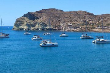 Santorini Private Luxury COMBO Catamaran Cruise and Island Tour