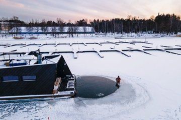 Helsinki Modern Finnish Seaside Floating Sauna Experience