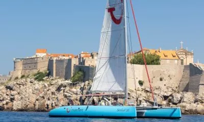 Corfu Catamaran Cruise with Traditional Greek Lunch and Drinks