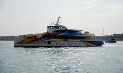 Malta Highspeed Catamaran Crossing Between Sliema and Gozo