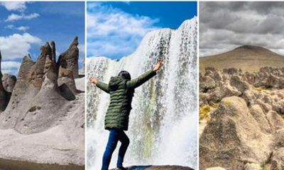 Excursion to Waterfall Pylons | Forest of Stones | Arequipa