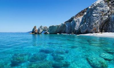 Private Shore Tour: Lalaria Caves, Kastro & Island Beaches
