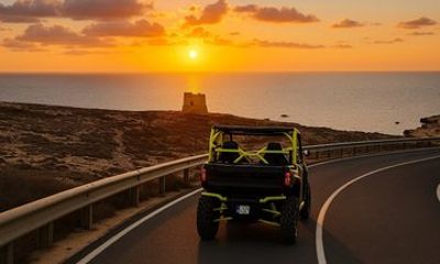 Sunset Gozo UTV Chauffeured Tour Including Comino Cruise