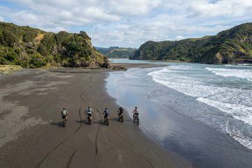 Fat Biking Adventure on Auckland's Black Sand Beaches