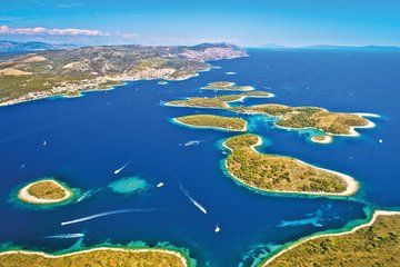 From Trogir to Blue Lagoon and Solta Half Day Speedboat Tour