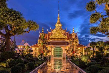 Bangkok Grand Palace Wat Pho and Canal Tour Local Transport
