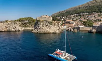 Corfu East Coast Catamaran Cruise with Drinks and Snacks