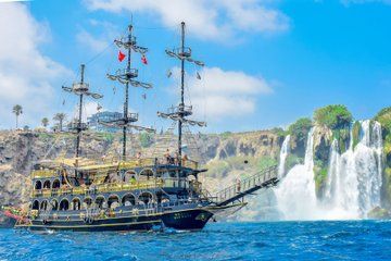 Antalya Pirate Boat at Düden Waterfall With Lunch and Soft Drinks