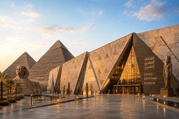 Full-Day Pyramids and Grand Egyptian Museum Tour