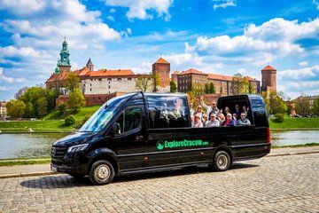 Krakow Cabrio Bus City Tour with Live Guide, Vodka & Pierogi