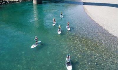 Pro Guided Small Group SUP Downriver Tour at Niyodo River