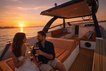 Luxury Sunset Boat Tour in Zadar with Wine and Dalmatian Bites