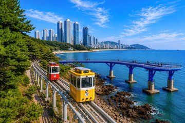 Busan City Top Attractions Tour with Haeundae Blueline Park