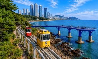 Busan City Top Attractions Tour with Haeundae Blueline Park