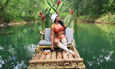 Lethe Bamboo River Rafting and Limestone Massage Tour From Negril