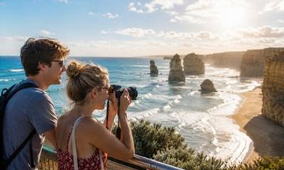 Great Ocean Road 10-Stop Tour: Sunset near 12 Apostles Coast