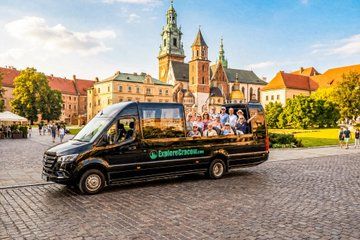 Krakow Cabrio Bus City Tour with Live Guide, Vodka & Pierogi