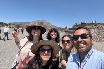 Pyramids of Teotihuacan with the Aztecs and the Virgin Guadalupe