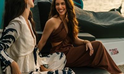 Sunset Cruise Golden Hour with Catamaran Open bar & Greek Tapas