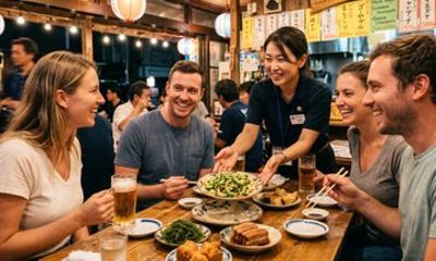 Naha Okinawan Izakaya Food Private Tour with Licensed Guide