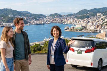 Port Pickup Nagasaki Private Tour Licensed Guide and Vehicle