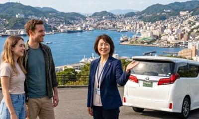 Port Pickup Nagasaki Private Tour Licensed Guide and Vehicle