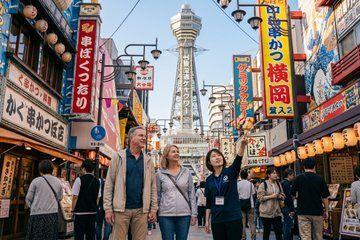 Port Pick Up Osaka Private Tour with Licensed Guide and Vehicle