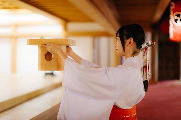 Authentic Miko Experience at Kumano Taisha Shrine