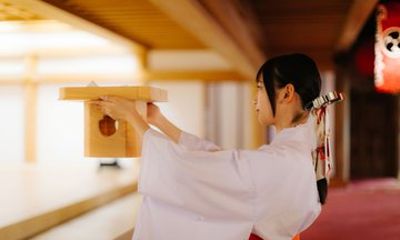 Authentic Miko Experience at Kumano Taisha Shrine