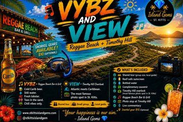 St. Kitts Reggae Beach and Timothy Hill Tour
