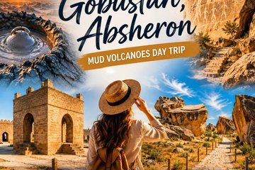 Baku Day Trip Gobustan Mud Volcanoes and Fire Temple and Yanardag