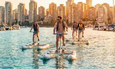Easy Morning Tour Vancouver City Tour & Optional Water Bike Ride