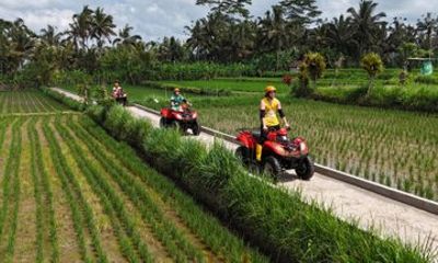 Ultimate Gorilla Cave ATV and Ubud River Rafting Tour