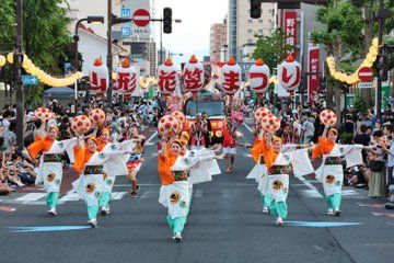 Yamagata Hanagasa Festival with Yukata